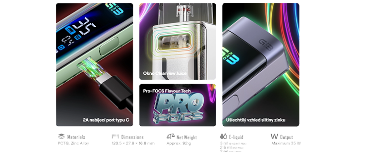 zobrazenie hlavných funkcií